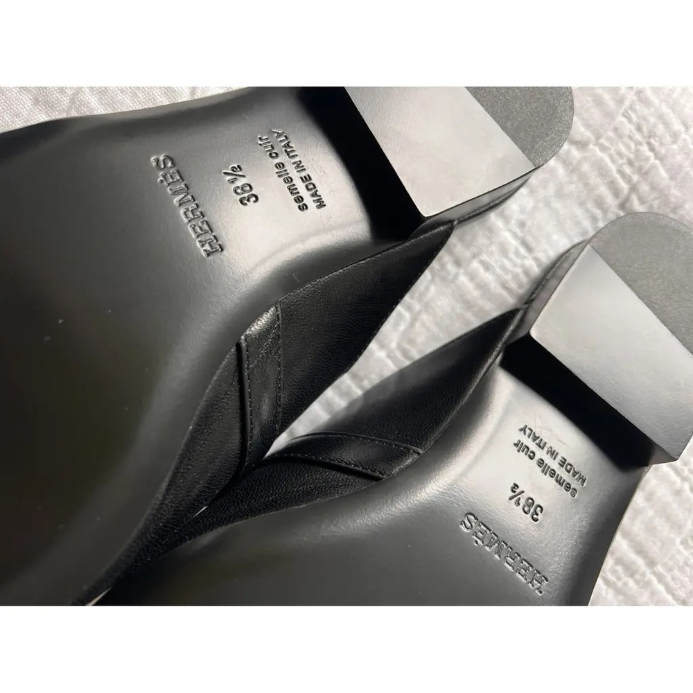 Never Worn: Hermes Oz Mule - EU 38.5 (Kelly Buckle) - Picture 4 of 6